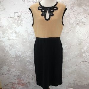 Tory Burch Black and Tan beaded dress